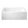 Kingston Brass Aqua Eden 60-Inch Acrylic Rectangular 3-Wall Alcove Tub with Anti-Skid Surface