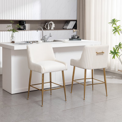 Baudel Zanthia Counter Stool by Everly Quinn