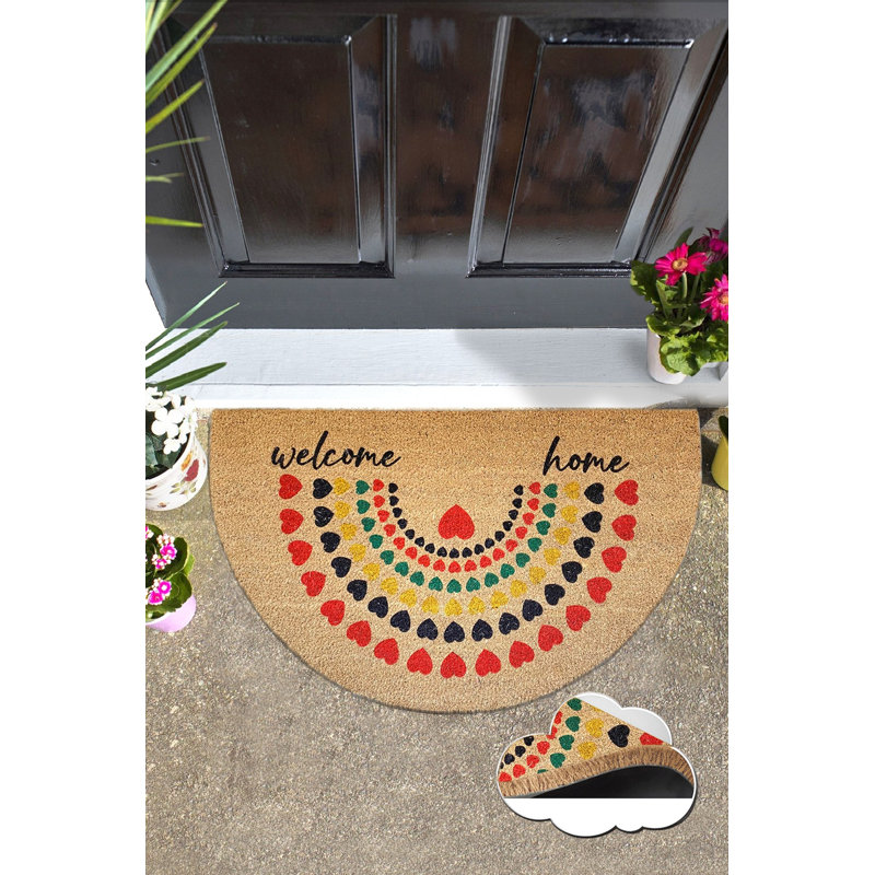 High-Quality Coco Doormat, Non-Slip Base, 18 x 30 inches | 100% Coconut Thread Surface, Thickness: 0.7 - 0.9 inches | Machine Washable at 86°F, Durable & Eco-Friendly | Perfect for Home Entryways & Patios