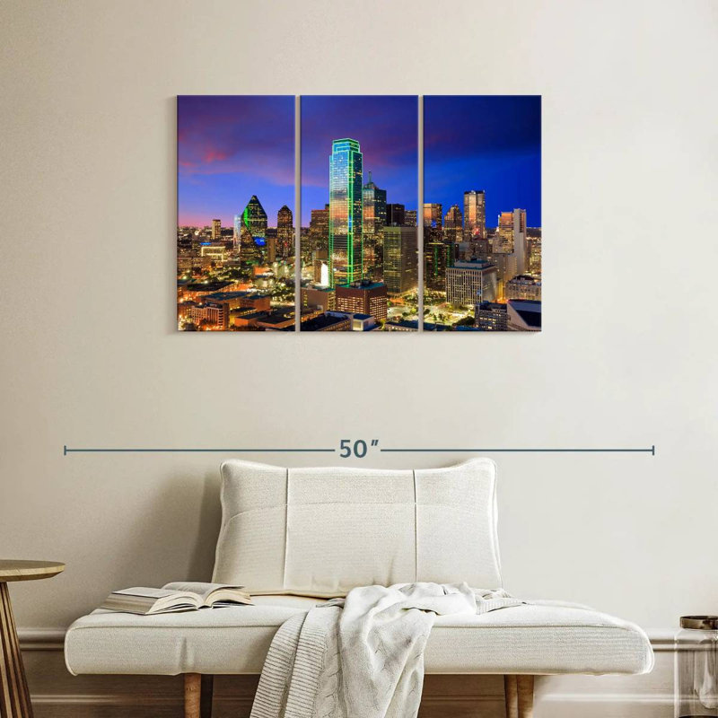 Paysage urbain Sirci Dallas, H 24 po x l 38 po