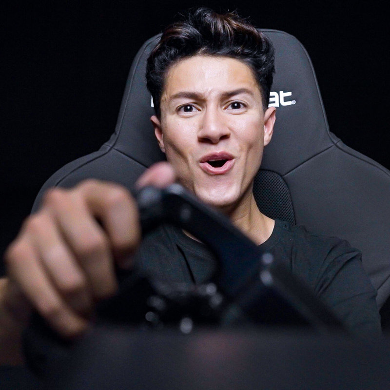 Playseat Trophy Lightweight Carbon Quality Steel Racing Simulator Cockpit with Innovative ActiFit™ Fabric and Open Cockpit Design