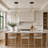 3- Light Dimmable Cluster Pendant Light with Mirror Glass