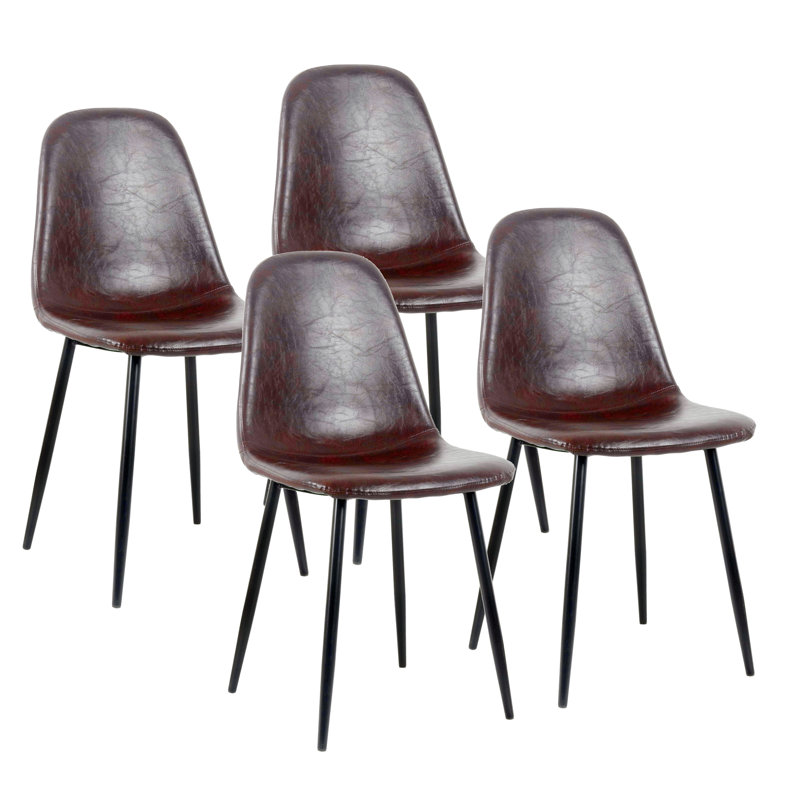 48.26cm H Upholstered Side Chair, Brown