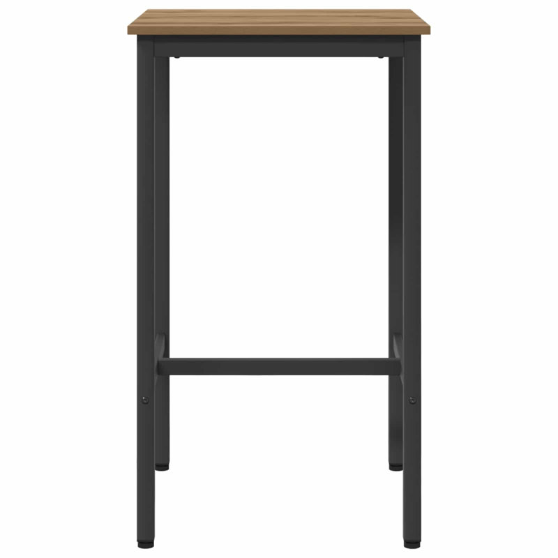 Dining Table, 90cm H x 52cm W x 52cm D, Black / Artisan Oak
