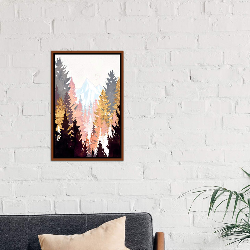 « wine forest » par spacefrog designs-print, Toile avec cadre en bois classique, H 26 po x l 18 po x P 1,5 po