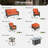 Amerissa 7 - Person Patio Conversation Set with Cushions-94035397-94035398
