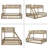 Twin XL Over Queen Bunk Bed With Ladder And Guardrails-748337400