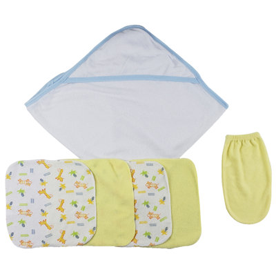 Ensemble de serviettes débarbouillettes 6 pièces 100% coton
