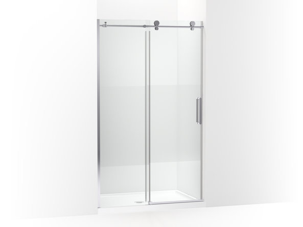 Composed 78 In. H Sliding Shower Door With 3/8 In.-Thick Glass