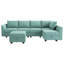 Upholstered L-Shaped Sectional Reversible