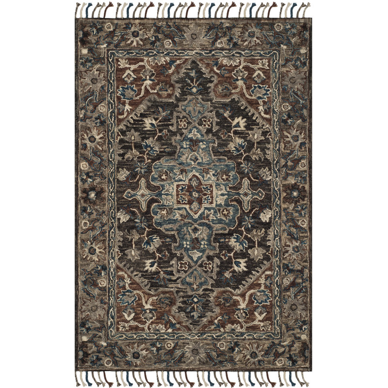 Vahakn Hand Tufted Wool Oriental Rug, Rectangle 2'3" x 5'