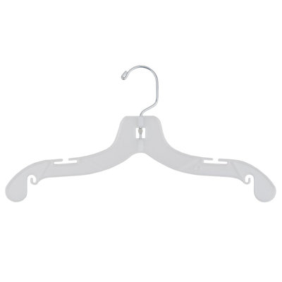 Eveloe Plastic Standard Hanger for Dress/Shirt/Sweater