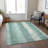 Machine Washable Indoor/Outdoor Cinead ACN1689 Seafoam Rug-104539657