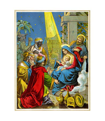 'BaJesus Receives Gifts' Graphic Art