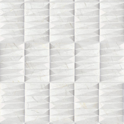 Milos 12'' x 40'' Ceramic Marble Look Wall Tile