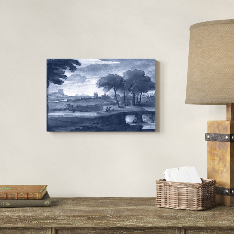 «Pastoral Toile IV», peinture sur toile, H 12 po x l 18 po