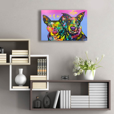  'Troublemakers Extraordinaire' by Dean Russo Acrylic Glass Wall Art, 24" x 16"