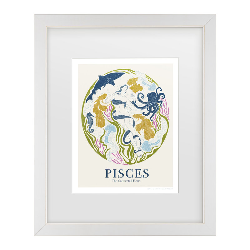 Art encadré Jenny Liz Rome Jlr Pisces, H 16 po x l 13 po