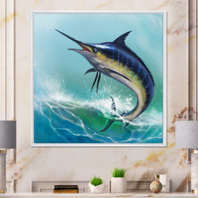 Marlin bleu dans l'océan - Peinture