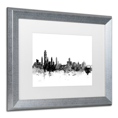 « albany new york horizon », reproduction d’impression encadrée
