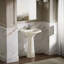 Cimarron® Vitreous China 23" Pedestal Bathroom Sink with Overflow-10940907-19195630