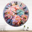 Horloge murale délicate et florale-93383889