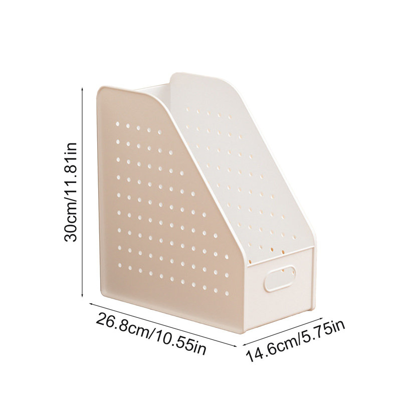 Panier de rangement de bureau, organisateur de fournitures de bureau et de livres pour chambre d'étudiant et bureau, panier à compartiments multiples pour documents et fournitures