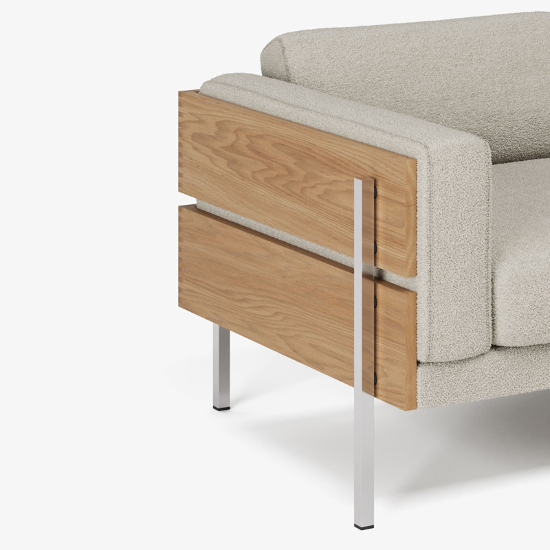 Forum Sofa, Orsetto Chalk Boucle