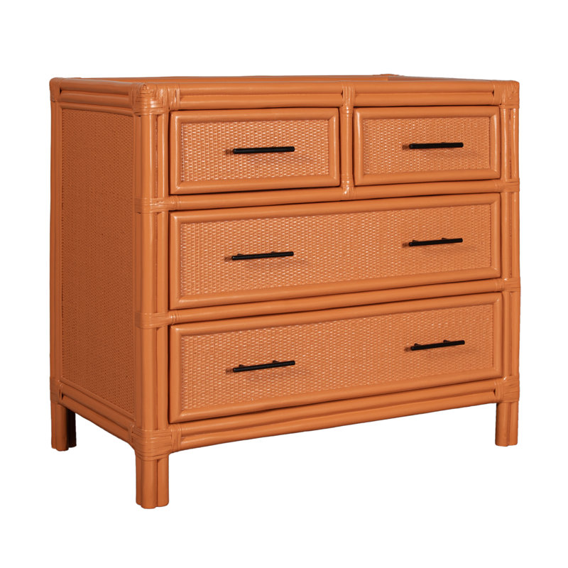 Aruba 4 - Drawer Nightstand, Citrus Orange