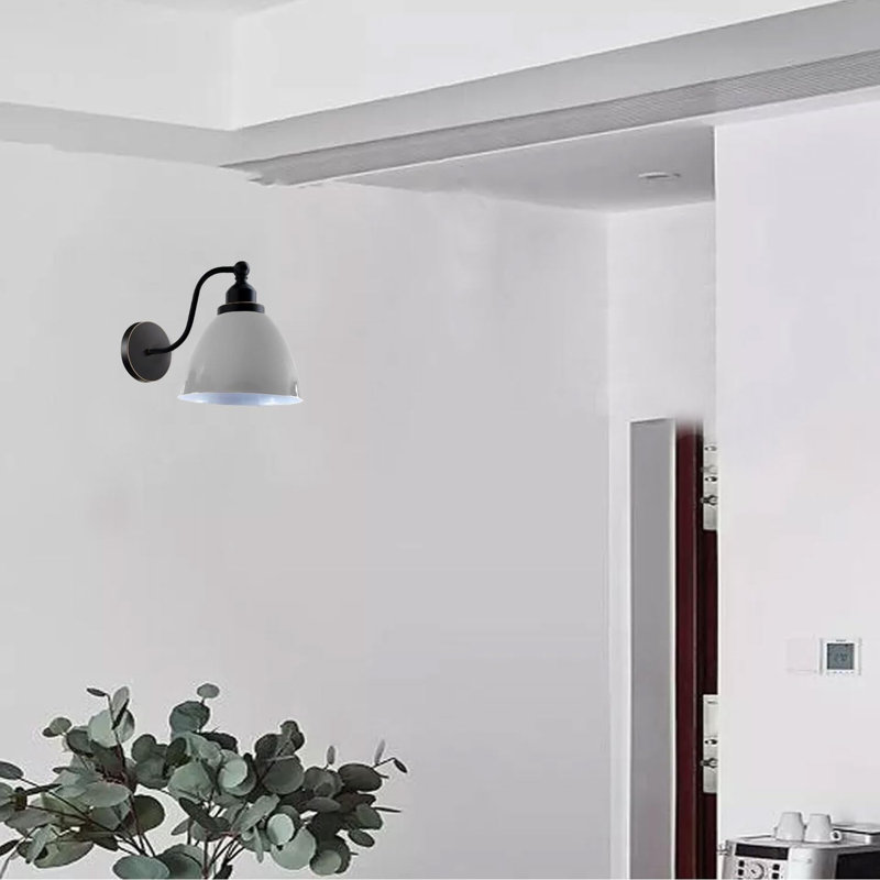 Mcclary Armed Sconce, No, White