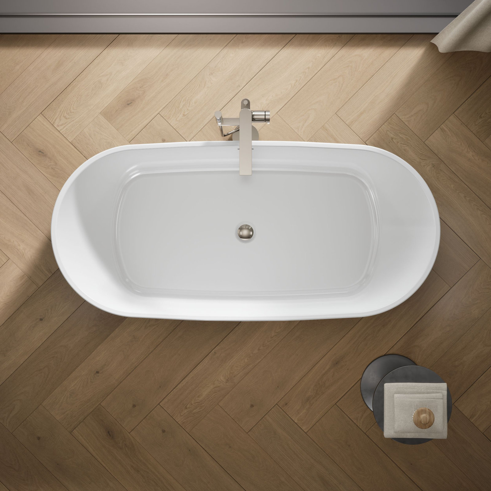 Ceric 65" Freestanding Soaking Bathtub