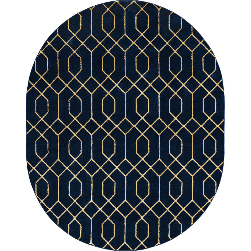 Tapis contemporain Corando, Ovale 7 pi 10 po x 10 pi