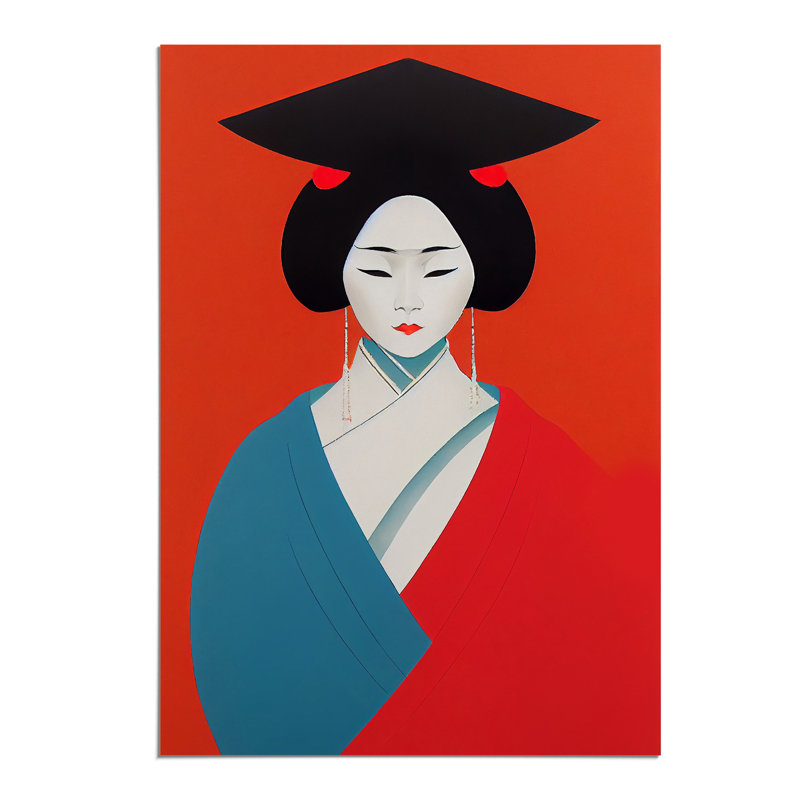Remarkable Geisha - Wall Art, Paper, 59.4cm H x 42cm W, No Matte