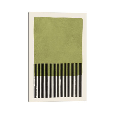Green Black Wall Art I by EmcDesignLab - Wrapped Canvas Gallery-Wrapped Canvas Giclée