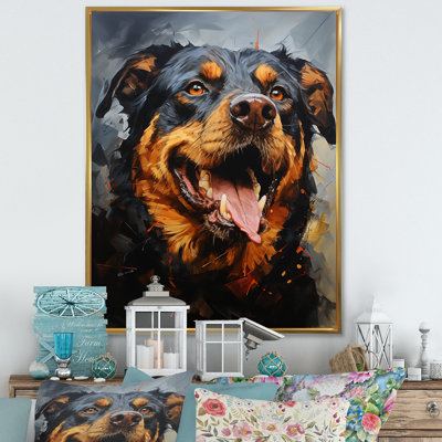 Rottweiler Resilience - reproduction sur toile