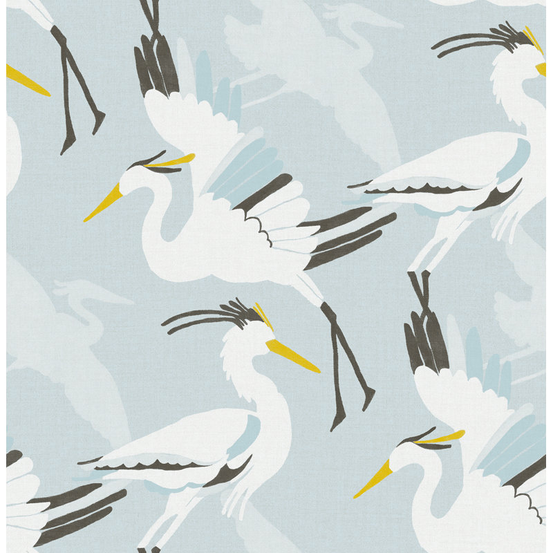 Papier peint adhésif Coastal Wings, Bleu