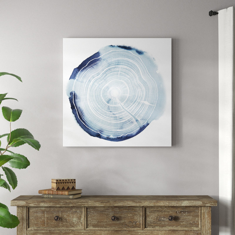 Tree Ring Overlay III 1 Piece Wrapped Canvas Painting, 91cm H x 91cm W