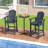 Beachcrest Home™ Outdoor Hdpe Bar Height Stool Patio Tall Chair Armrest Footrest All Weather-286003119
