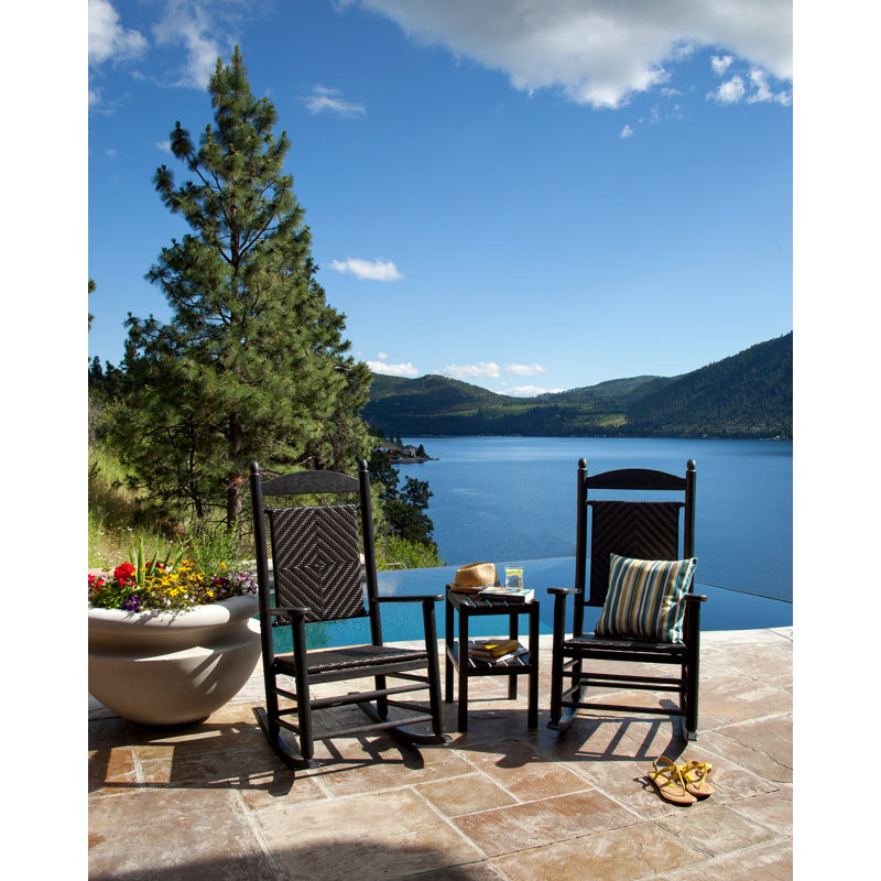 Chaise berçante POLYWOOD, Blanc