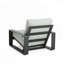 Chaises de loisirs ergonomiques en aluminium pour l'extérieur avec siège confortable et conception résistante aux intempéries pour le patio et le jardin-928039183