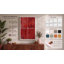 Four Red Fragments Industrial - Wrapped Canvas-1099550680-1099550675