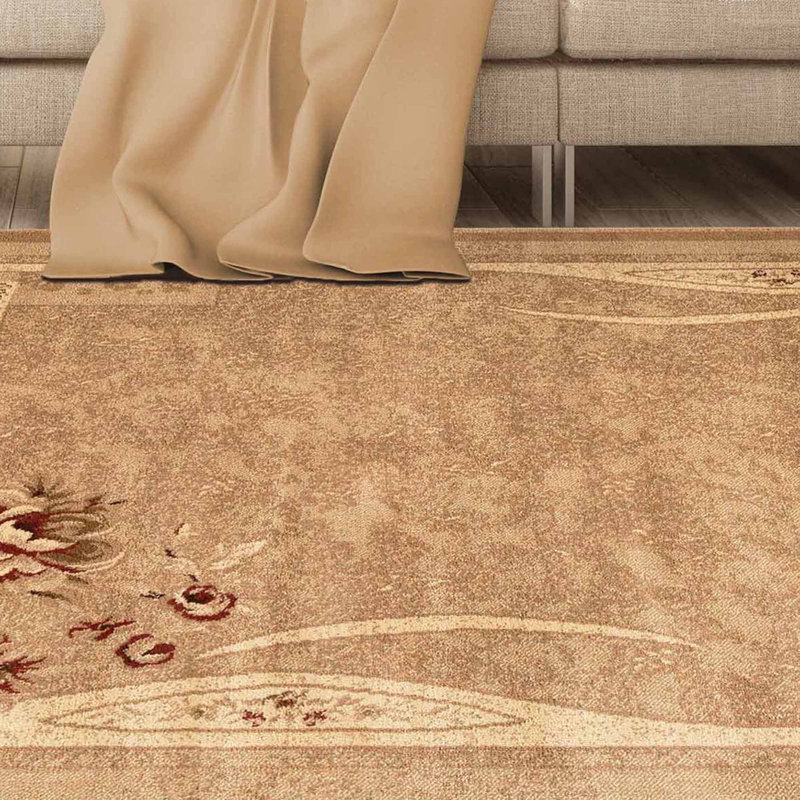Tapis d'intérieur 100% polypropylène Alishea, Rectangulaire 8 pi x 10 pi