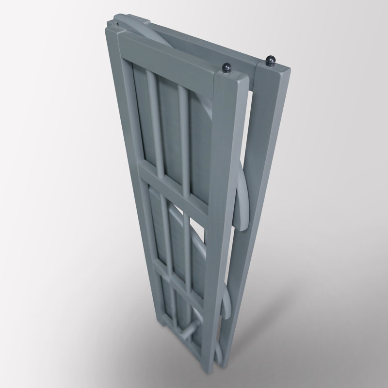 Duerr Corner Bookcase, 38.8" H x 12.5" W x 11.5" D, Slate Gray