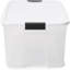 Paquet de 4 boîtes de rangement ultra verrouillables de 116 pintes avec couvercles - Bacs de rangement en plastique transparent robustes