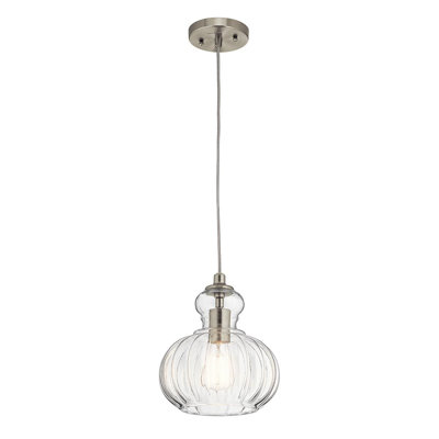 Hilmar 1 - Light Brushed Nickel Jar Pendant