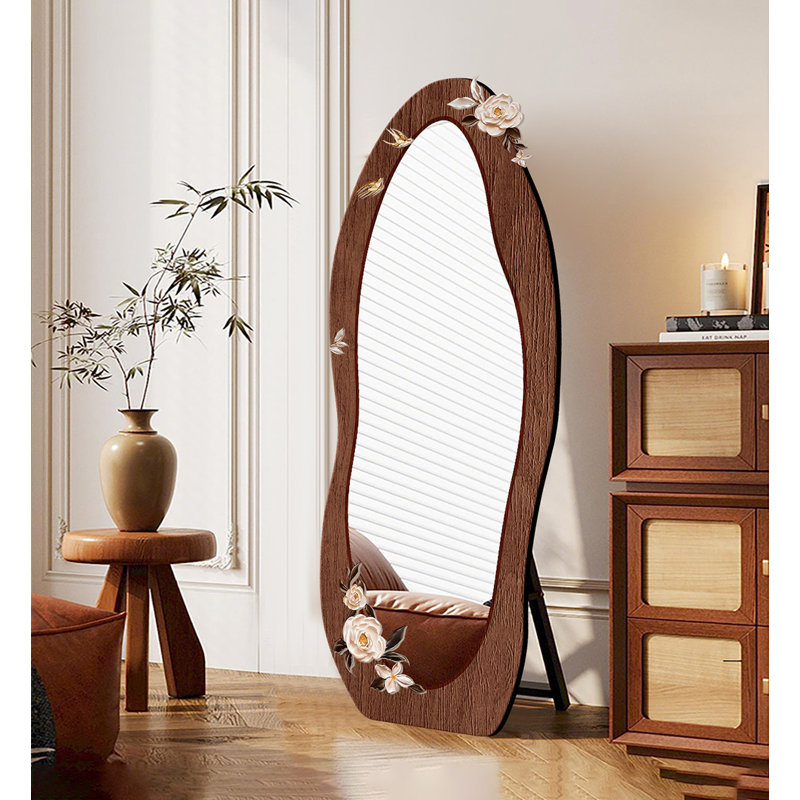 French Vintage-Style Irregular Explosion-Proof Full-Length Mirror