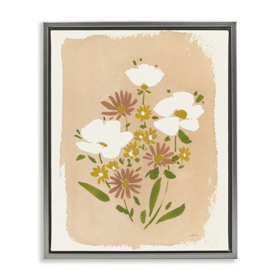 Wildflower Meadow Treasures  Framed Floater Canvas Wall Art, design by Katrina Pete