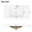 Meuble-lavabo de 36 po blanc antique avec lavabo en céramique, espace de rangement spacieux, attrait rustique et sensation de bon fonctionnement avec des compartiments spacieux, style rétro, processus d'assemblage simple