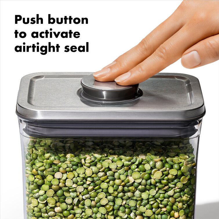 FRESH N SEAL 35.2OZ RECTANGLE TEMPERED CONTAINER WITH LID