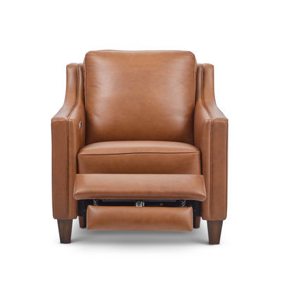 Fauteuil inclinable en cuir véritable Finnegan